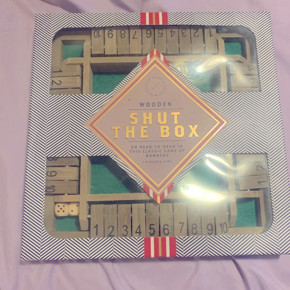Wooden Shut the Box Game